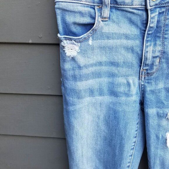 American Eagle Distressed High Rise Jegging Size 4 - Picture 6 of 10